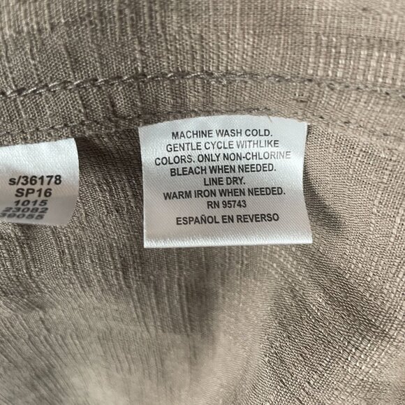 Tasso Elba Island Mens Shirt XL Silk Linen Casual Everyday Work Office Basic Dad - Picture 8 of 9